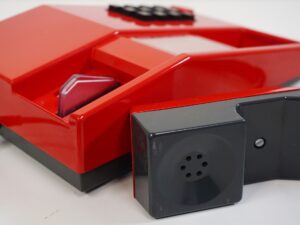 Red Unifoon TDK push button phone from 1986