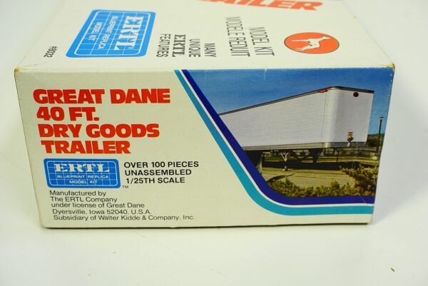 Ertl great dane 40 ft. reefer trailer model kit