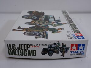 Vintage TAMIYA US Jeep 1/4 ton 4x4 Willys MB 1:35 Scale Model Kit