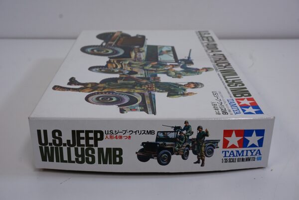 Vintage TAMIYA US Jeep 1/4 ton 4x4 Willys MB 1:35 Scale Model Kit