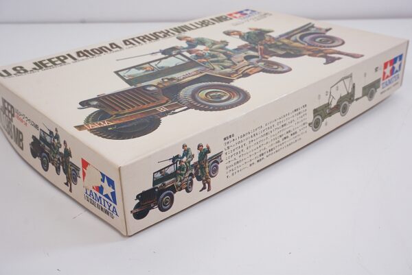 Vintage TAMIYA US Jeep 1/4 ton 4x4 Willys MB 1:35 Scale Model Kit