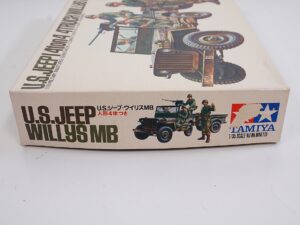Vintage TAMIYA US Jeep 1/4 ton 4x4 Willys MB 1:35 Scale Model Kit