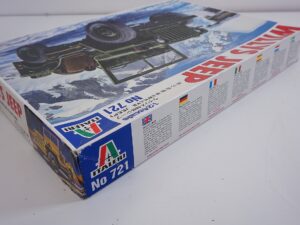 Italeri #721 Willy’s Jeep 1:24 Scale Model Kit - Vintage - Complete - 1980's