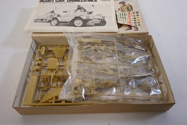 Vintage Tamiya Scout Car Daimler MK II MIB 1/35 Scale Model Kit - #MM118-250