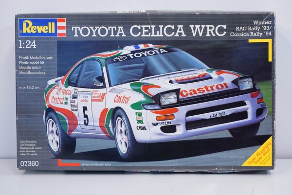 Vintage Revell Toyota Celica WRC 1:24 Scale Model Kit #07360 - Winner RAC Rally '93/ Corsica Rally '94