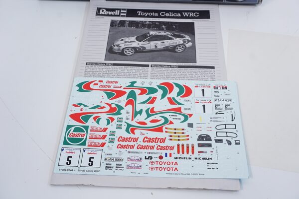 Vintage Revell Toyota Celica WRC 1:24 Scale Model Kit #07360 - Winner RAC Rally '93/ Corsica Rally '94