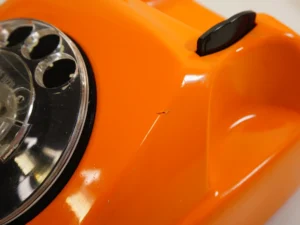 Vintage Orange Rotary Phone SEL - Siemens - FeTAp 611-2 (1979) - For Decoration