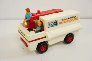 Vintage Fisher Price Adventure People Emergency Rescue Ambulance Truck 1974 #303