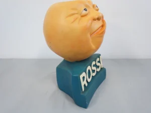 Authentic Vintage Advertising Display Head for Aperitif Rossi Drink (Martini Rossi) – 1930s-1950s