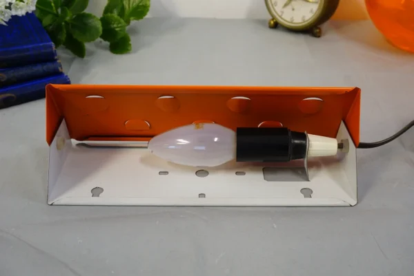 Vintage 1970s Orange Bedside Wall Lamp - Stylish Design Scandinavian design