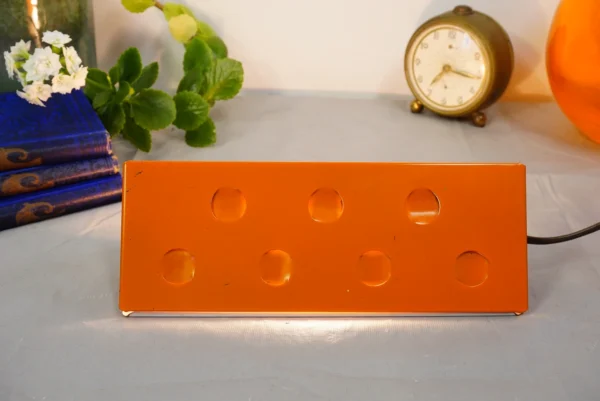 Vintage 1970s Orange Bedside Wall Lamp - Stylish Design Scandinavian design