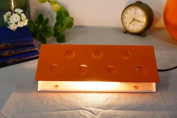 Vintage 1970s Orange Bedside Wall Lamp - Stylish Design Scandinavian design