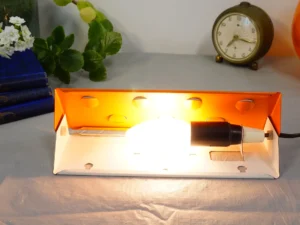 Vintage 1970s Orange Bedside Wall Lamp - Stylish Design Scandinavian design
