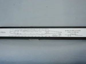 Rare Vintage Aircraft Load Adjuster Slide Rule with Leather Case - A Douglas C-47 Skytrain / Dakota