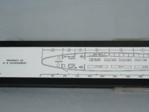 Rare Vintage Aircraft Load Adjuster Slide Rule with Leather Case - A Douglas C-47 Skytrain / Dakota