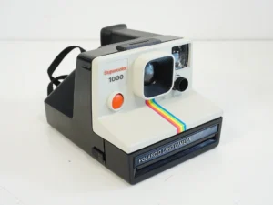 Vintage Polaroid Supercolor 1000 Land Camera - Manual - Carrying Case - Rainbow