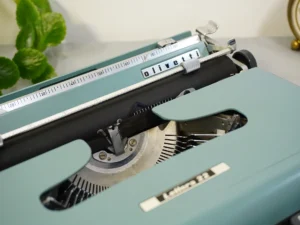 Vintage Olivetti Lettera 22 Typewriter - 1950s with Case, Cover & Manual