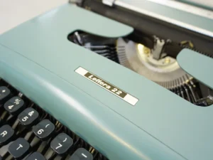 Vintage Olivetti Lettera 22 Typewriter - 1950s with Case, Cover & Manual