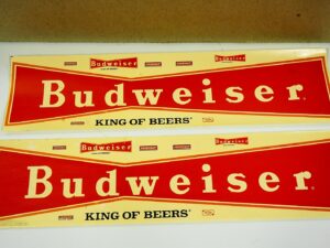 Vintage AMT Budweiser Fruehauf 40″ Semi Trailer 1/25 Model Kit – T552