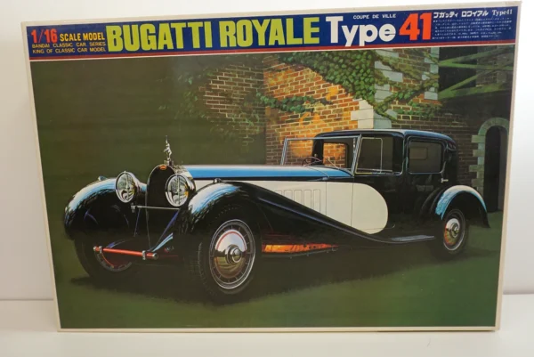 Bandai 1:16 Scale Type 41 Coupe De Ville Bugatti Royale Model Kit - Vintage Rare Large Scale Model Kit # 0538037-3600
