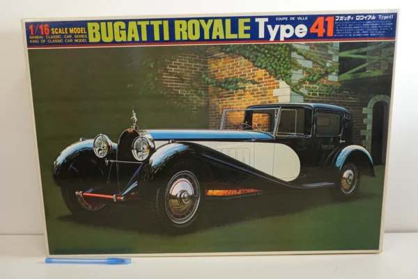 Bandai 1:16 Scale Type 41 Coupe De Ville Bugatti Royale Model Kit - Vintage Rare Large Scale Model Kit # 0538037-3600