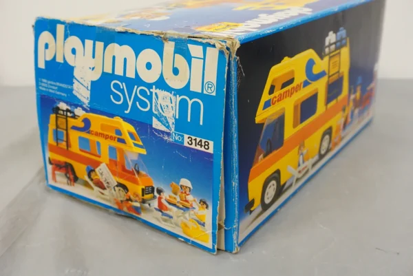Vintage Playmobil 3148 Camper Van Set (1986) – Original Box & Manual Included!