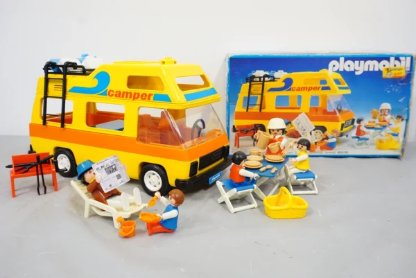 Vintage Playmobil 3148 Camper Van Set (1986) – Original Box & Manual Included!