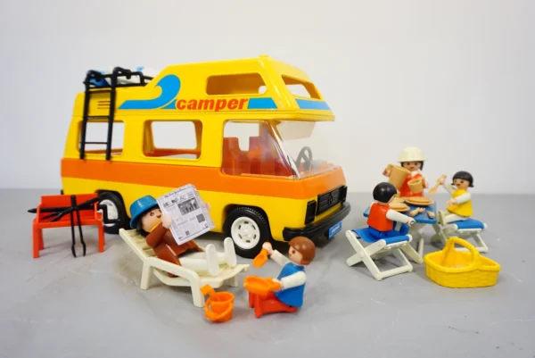 Vintage Playmobil 3148 Camper Van Set (1986) – Original Box & Manual Included!