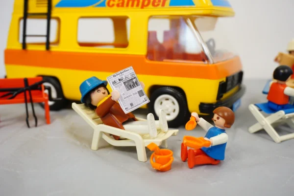 Vintage Playmobil 3148 Camper Van Set (1986) – Original Box & Manual Included!