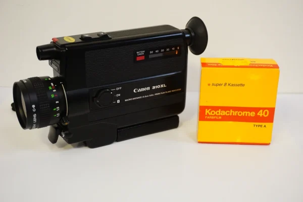 Vintage Canon 310XL Super 8mm Camera + Kodachrome 40 Film – Excellent Condition!