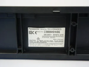 Panasonic NV-HD645 VHS HiFi Video Recorder – Tested with 2 video cassettes