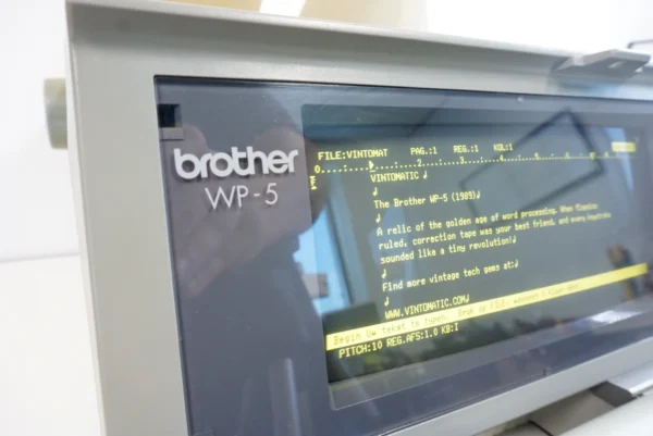 RARE 1989 Brother WP-5 Word Processor - WORKING - QWERTY